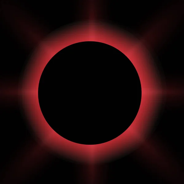 Red Eclipse Suitable Product Advertising Natural Phenomena Horror Concept More — Image vectorielle