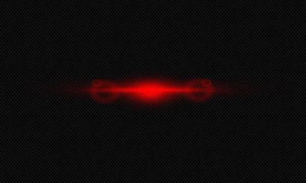 Red Glowing Beam Light Exploded Star Reflection Light Glare Light — Vettoriale Stock