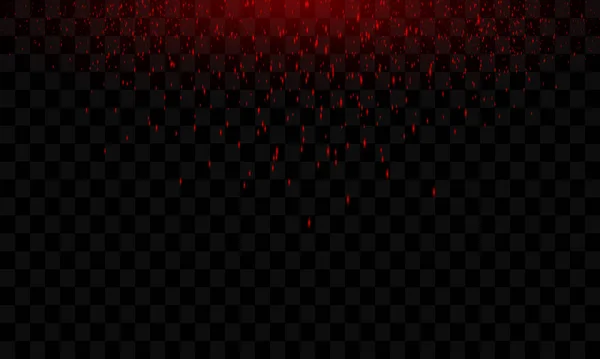 Абстрактный Красный Фантастический Фон Звездами Пыльными Пейзажами — стоковый вектор