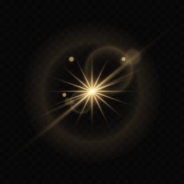 Yanıp söner, ışıklar ve kıvılcım kümesi. Saydam bir arka plan üzerinde izole soyut Altın ışık. Parlak altın yanıp söner ve bakıyor. Parlak ışık ışınları. Parlak çizgiler. Vektör çizim. EPS 10