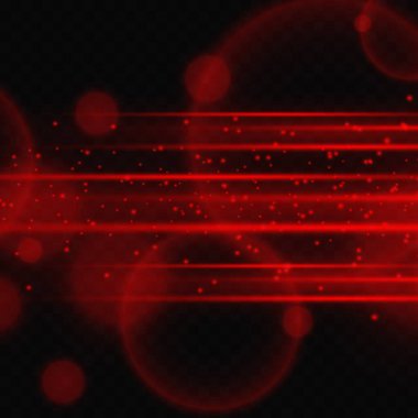Red glowing beam of light exploded, star, explosion with dust and sparkles on a transparent background.