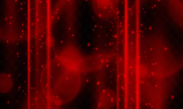 Красный Светящийся Луч Света Взорвался Звезда Взрыв Пылью Блестками Прозрачном — стоковый вектор