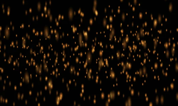 Sparkling Magical Dust Particles Dust Sparks Golden Stars Shine Special —  Vetores de Stock