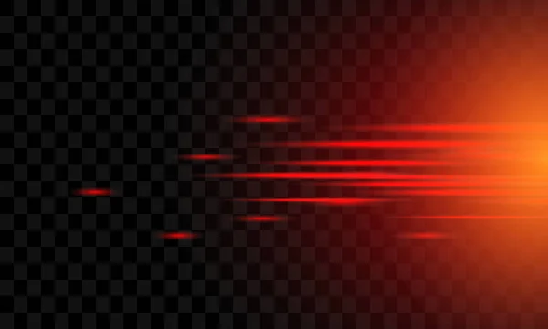 Red Lines Rays Film Texture Background Light Translucence Transparent Background — Stockvector