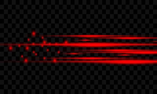 Vörös Neon Izzó Fénysugár Felrobbant Csillag Robbanás Por Csillogás Egy — Stock Vector