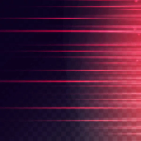 Red Lines Rays Film Texture Background Light Translucence Transparent Background — ストックベクタ