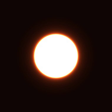 Güneş ve Ay 'ın farklı evreleri vektör illüstrasyonunu gölgeler