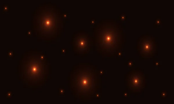 Πολύχρωμα Λαμπερά Χρυσά Αστέρια Αφηρημένο Φόντο Διακοπών Φανταστικό Εφέ Φωτός — Διανυσματικό Αρχείο