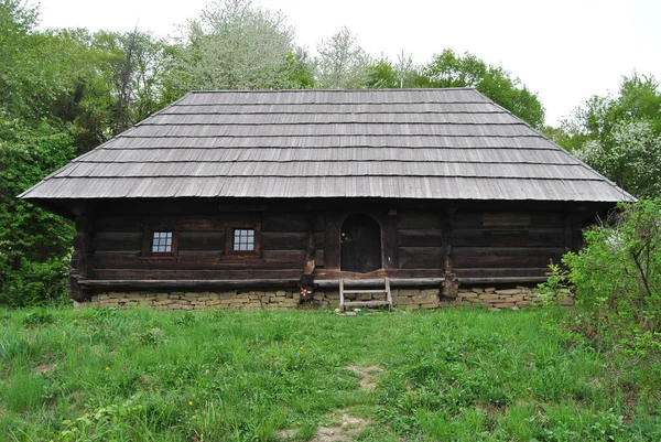 Ukrainisches Haus Ein Dorfhaus Der Ukraine Die Hütte Dorf Kiew — Stockfoto