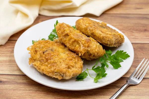 Turco Tradizionale Cibo Kadinbudu Kofte Polpetta Riso Carne Falafel Cucina — Foto Stock