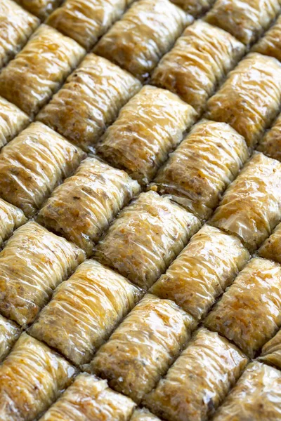 Baklava Aux Noix Saveur Cuisine Turque Baklava Vue Verticale — Photo