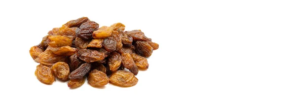 Dried Raisins Isolated White Background Snack Fresh Nuts Close Nuts — Stock Photo, Image