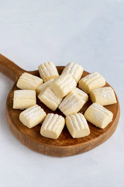 Moučkové Sušenky Bílém Pozadí Místní Název Kurabiyesi — Stock fotografie