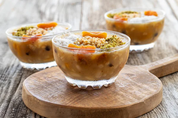 Dessert Traditionnel Turc Ashure Pudding Noé — Photo