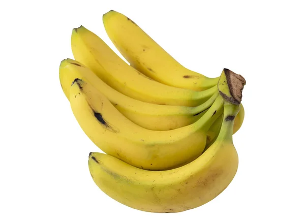 Banán Izolované Bílém Pozadí — Stock fotografie
