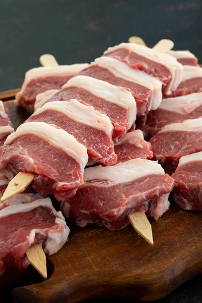 Filete Cordero Lamb Delight Carne Que Queda Después Limpiar Los —  Fotos de Stock