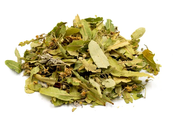 Зимний Травяной Чай Белом Фоне Зимний Чай Лекарственный Чай Приготовленный — стоковое фото
