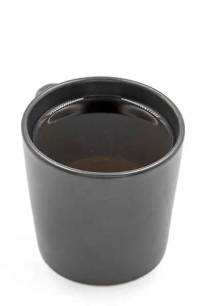 冬季草药茶在白色背景上被隔离 林登茶 增强免疫力的草药茶 用菩提树叶 丁香粉和洋甘菊配制的药茶 — 图库照片