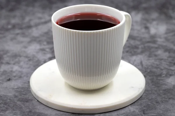 Τσάι Της Apple Τσάι Hibiscus Σκούρο Φόντο Τσάι Από Βότανα — Φωτογραφία Αρχείου