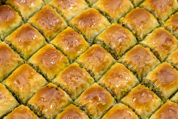 Pistachio Baklava Sabores Tradicionais Médio Oriente Nome Local Antep Ozel — Fotografia de Stock