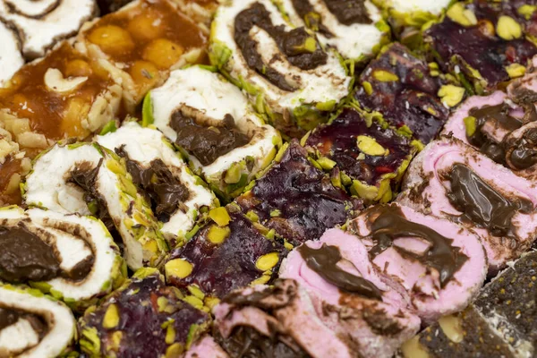 Türk zevki çeşitleri, yakın çekim ile birlikte. Geleneksel Türk mutfağının lezzeti, Türk lezzeti.