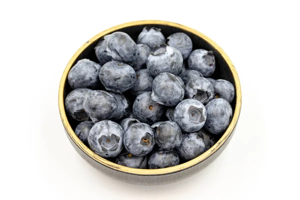 Blueberry Isolated White Background Blueberries Bowl Close — ストック写真