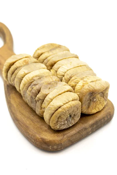 Dried Figs Isolated White Background Close — ストック写真