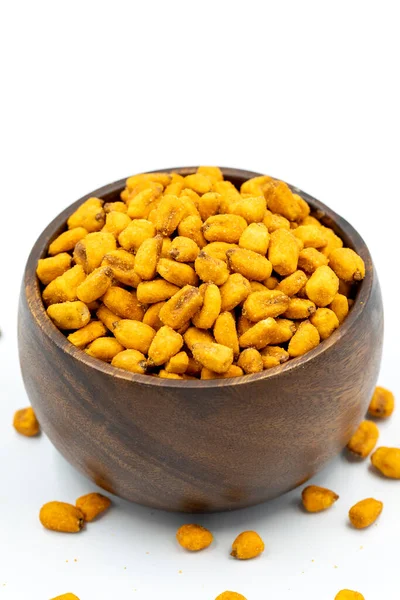 Gravy Corn Nuts White Background Close Corn Sauce Local Name — Fotografia de Stock