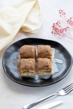Soğuk baklava - sütlü soğuk baklava