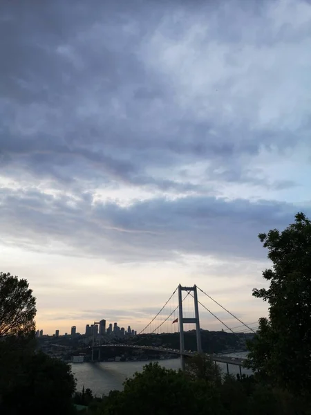 Boszporusz Kilátás Isztambulra Kilátás Boszporuszra Nakkastepe Parkból — Stock Fotó