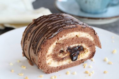 Çikolatalı kek. Kapat.