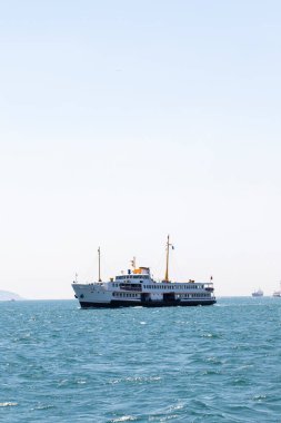 Istanbul city lines ferry. Bosphorus view of Istanbul. Landmarks.
