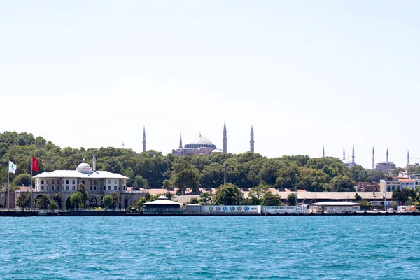Istanbul Turkey July 2022 View Istanbul Historical Peninsula Sea Hagia — Stock Fotó