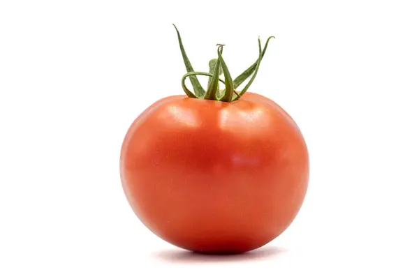 Ripe Tomatoes Fresh Tomatoes Isolated White Background Organic Food Close — Foto de Stock