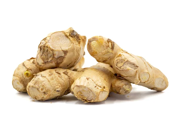 Jerusalem Artichoke Isolated White Background Fresh Jerusalem Artichoke Organic Food — ストック写真