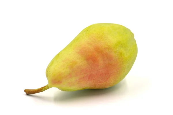 Ripe Pear Isolated White Background Fresh Juicy Pear Organic Food — 图库照片