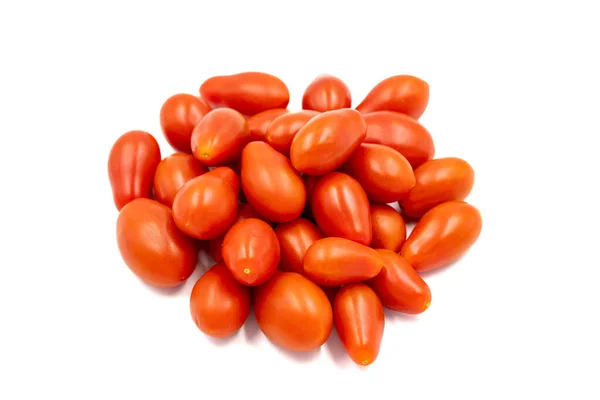 Cherry Tomato Small Tomatoes Isolated White Background Vegetable Healthy Vegan — ストック写真
