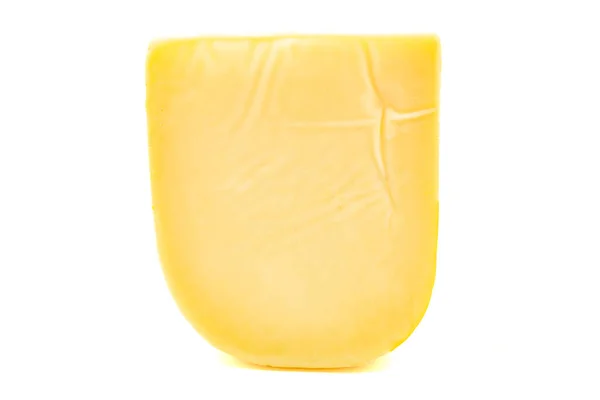 Yellow Gouda Cheese Hard Dutch Gouda Cheese Isolated White Background — 图库照片