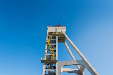 Chorzow, Silesia, Polonya 'daki eski kömür madeni 