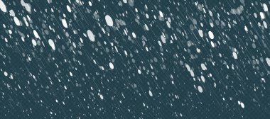 Noel soğuk etkisi, düşen taneler ve yağmur. Fotoğraf kaplaması için fırtına arkaplanı. Vektör hava koşulları.