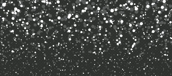 Ciel Noël Avec Fond Temps Neige Effet Flocons Aléatoires Pour — Image vectorielle