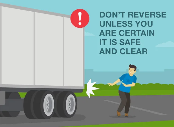 Pravidla Spropitné Těžkých Vozidel Kontrolní Seznam Řidičů Kamionů Bezpečnou Cestu — Stockový vektor