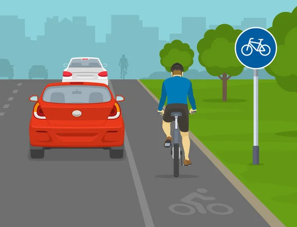 Regole Parcheggio All Aperto Suggerimenti Sulla Regolamentazione Del Traffico Bicicletta — Vettoriale Stock