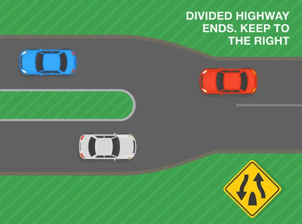 Tips Mengemudi Yang Aman Dan Peraturan Lalu Lintas Jalan Raya - Stok Vektor