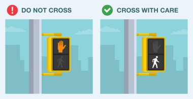 Yaya güvenlik ipuçları ve trafik yönetmeliği kuralları. Yapılacaklar ve yapılmayacaklar. 