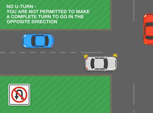 Safe Driving Tips Traffic Regulation Rules Turn You Permitted Make —  Vetores de Stock