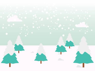 Karlı bir ağaç, kışın kar yağıyor, karlı ağaçlarla dolu bir arka plan.