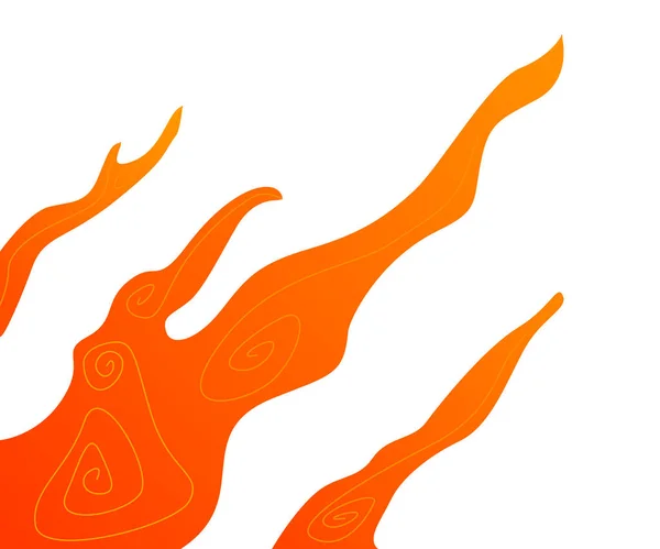 Flamme Illustration Brûlure Feu Brûlure Illustration Feu Flammes Feu Fond — Image vectorielle