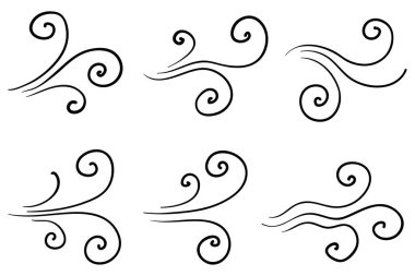 karalama rüzgar illüstrasyon vektörü el yapımı biçimi