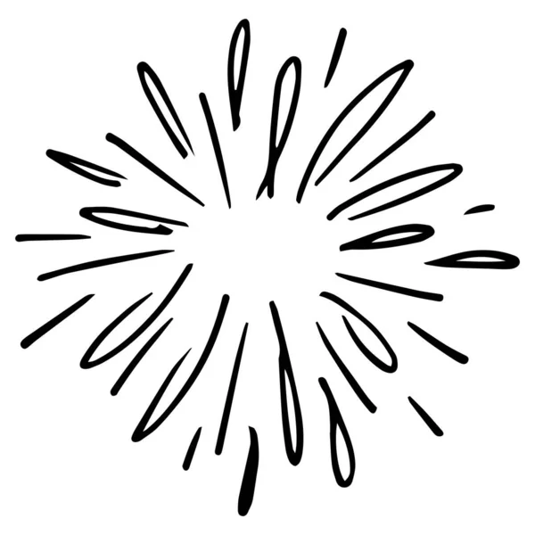 Starburst Sunburst Element Vektorillustration — Stockvektor